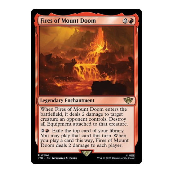 Fires of Mount Doom (LTR) #294 Rare (Lightly Played) Universes Beyond: The Lord of the Rings: Tales of Middle-earth Magic: The Gathering: 2023