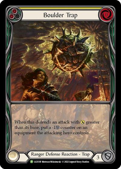 Boulder Trap LGS138 (PR) #LGS138 Promo (Rainbow Foil Near Mint) Flesh and Blood: Promo Cards Flesh & Blood TCG: 2019
