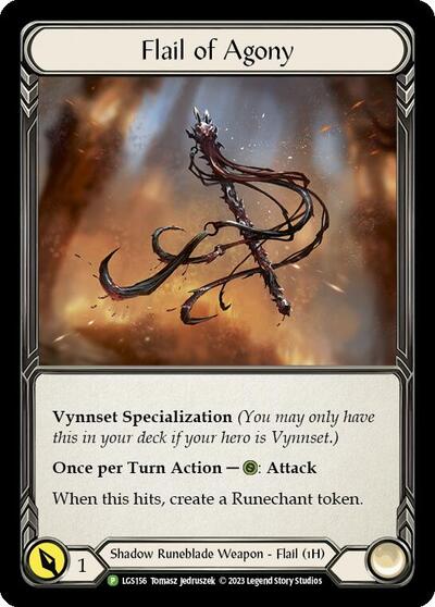 Flail of Agony - LGS156 (PR) #LGS156 Promo (Cold Foil Near Mint) Flesh and Blood: Promo Cards Flesh and Blood TCG: 2019