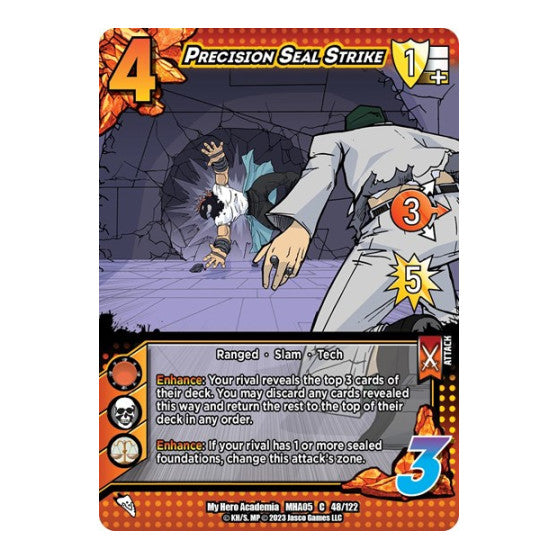 Precision Seal Strike (MHA5) #48/122 Common (Lightly Played) UniVersus: My Hero Academia: Undaunted Raid UniVersus: 2023