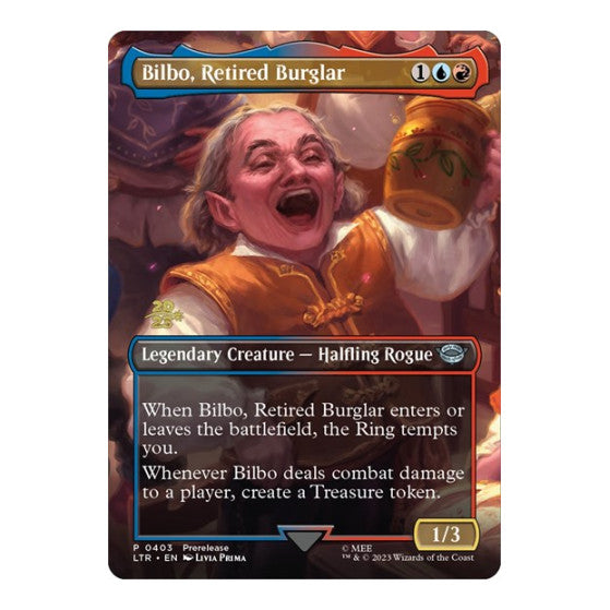 Bilbo, Retired Burglar (PRE) #403 Uncommon (Foil Near Mint) Prerelease Cards Magic: The Gathering: 2026