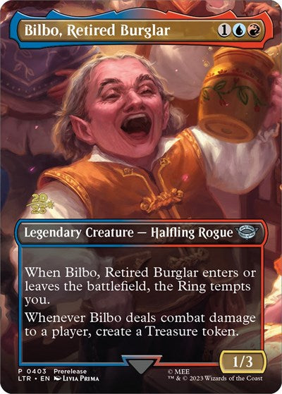 Bilbo Retired Burglar (PRE) #403s Uncommon (Foil Near Mint) Prerelease Cards Magic: The Gathering: 2026