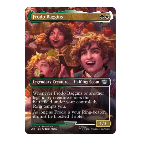 Frodo Baggins (PRE) #404 Uncommon (Foil Lightly Played) Prerelease Cards Magic: The Gathering: 2026
