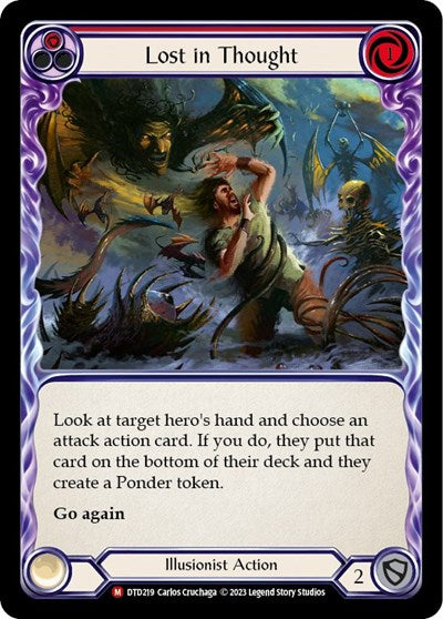 Lost in Thought (DTD) #DTD219 Majestic Dusk till Dawn Flesh & Blood TCG: 2023