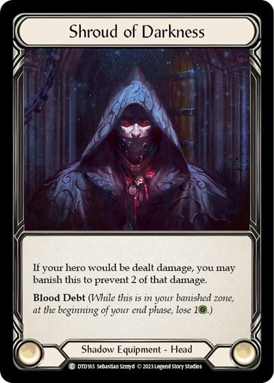 Shroud of Darkness (DTD) #DTD165 Common (Cold Foil Lightly Played) Dusk till Dawn Flesh and Blood TCG: 2023