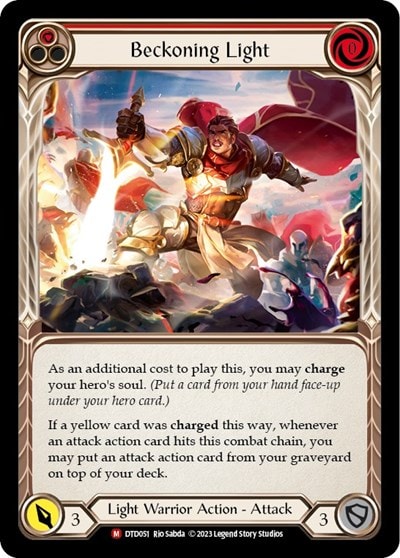 Beckoning Light (DTD) #DTD051 Majestic (Lightly Played) Dusk till Dawn Flesh and Blood TCG: 2023