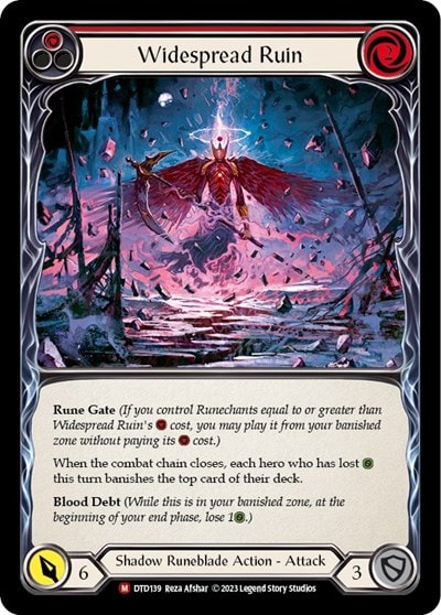 Widespread Ruin (DTD) #DTD139 Majestic (Lightly Played) Dusk till Dawn Flesh and Blood TCG: 2023
