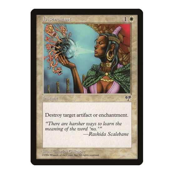 Disenchant (MIR) #10 Common (Moderately Played) Mirage Magic: The Gathering: 1996