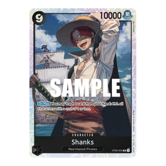 Shanks (ST-08) #ST08-005 Super Rare (Foil Lightly Played) ST-08: Starter Deck 8 Monkey.D.Luffy One Piece Card Game: 2023