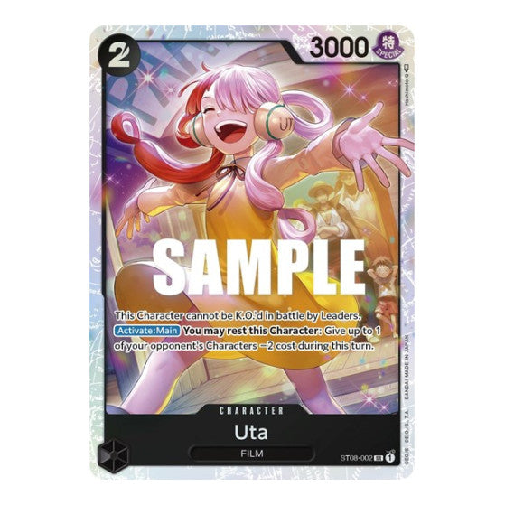 Uta (ST-08) #ST08-002 Super Rare (Foil Lightly Played) ST-08: Starter Deck 8 Monkey.D.Luffy One Piece Card Game: 2023