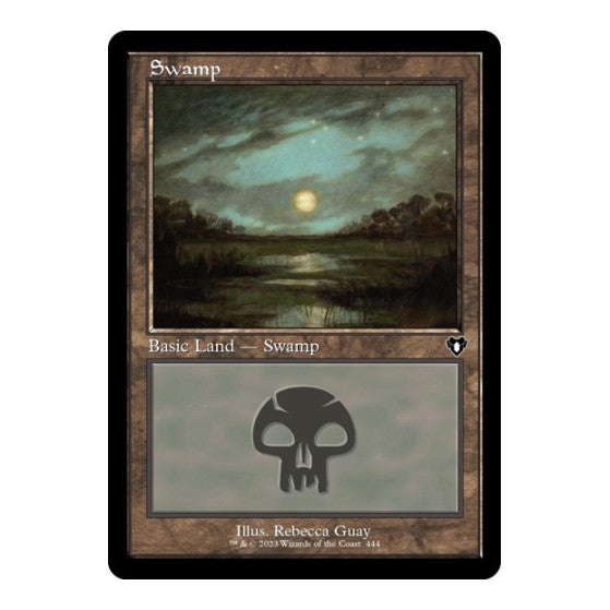 Swamp 444 Retro Frame (CMM) #444 Land Commander Masters Magic: The Gathering: 2023