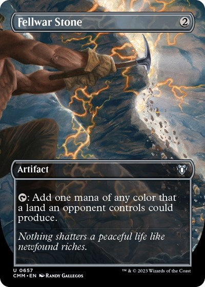 Fellwar Stone Borderless (CMM) #657 Uncommon (Near Mint) Commander Masters Magic: The Gathering: 2023