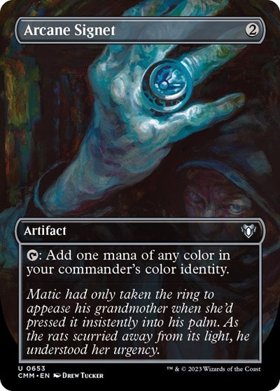 Arcane Signet Borderless (CMM) #653 Uncommon (Lightly Played) Commander Masters Magic: The Gathering: 2023