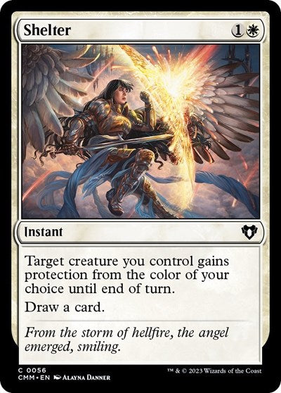 Shelter (CMM) #56 Common (Lightly Played) Commander Masters Magic: The Gathering: 2023