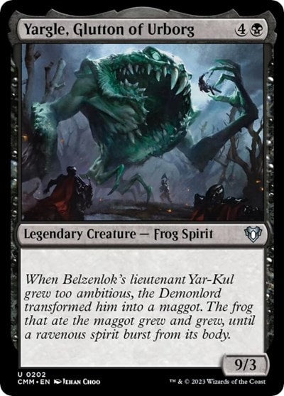 Yargle Glutton of Urborg (CMM) #202 Uncommon (Lightly Played) Commander Masters Magic: The Gathering: 2023