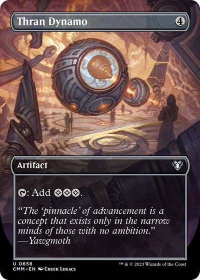 Thran Dynamo Borderless (CMM) #658 Uncommon (Lightly Played) Commander Masters Magic: The Gathering: 2023