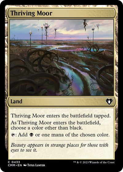 Thriving Moor (CMM) #433 Common (Foil Lightly Played) Commander Masters Magic: The Gathering: 2023