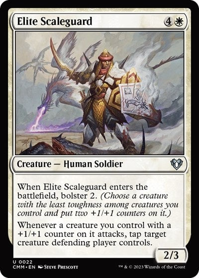 Elite Scaleguard (CMM) #22 Uncommon (Lightly Played) Commander Masters Magic: The Gathering: 2023