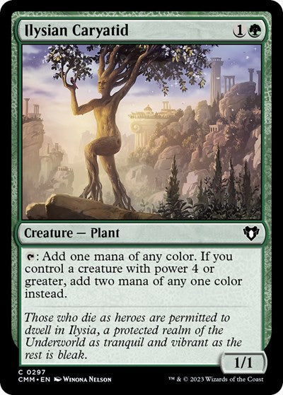 Ilysian Caryatid (CMM) #297 Common (Lightly Played) Commander Masters Magic: The Gathering: 2023