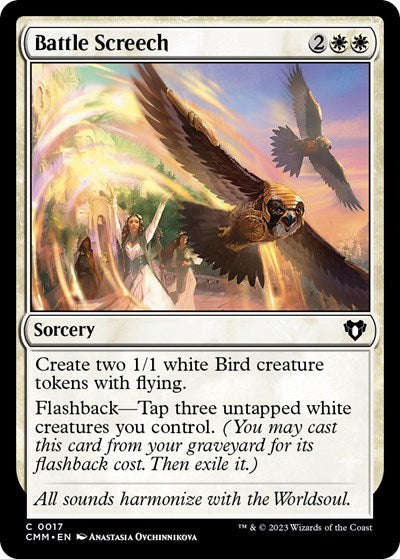 Battle Screech (CMM) #17 Common (Lightly Played) Commander Masters Magic: The Gathering: 2023