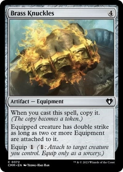 Brass Knuckles (CMM) #372 Common (Lightly Played) Commander Masters Magic: The Gathering: 2023