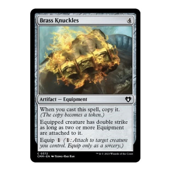 Brass Knuckles (CMM) #372 Common (Lightly Played) Commander Masters Magic: The Gathering: 2023