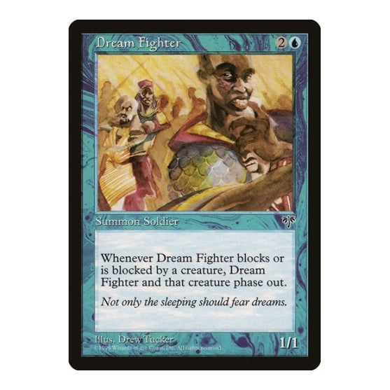 Dream Fighter (MIR) #63 Common (Moderately Played) Mirage Magic: The Gathering: 1996