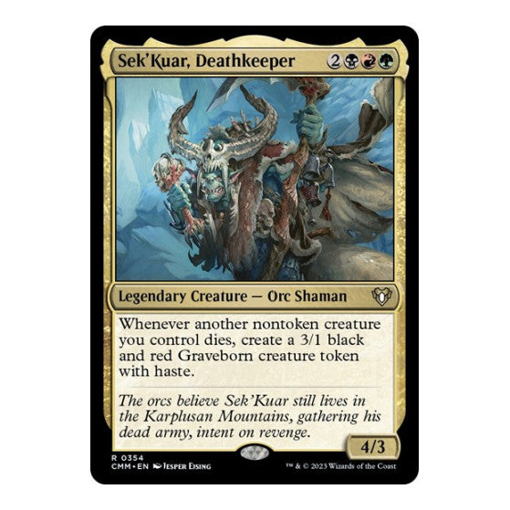 SekKuar Deathkeeper (CMM) #354 Rare (Lightly Played) Commander Masters Magic: The Gathering: 2023
