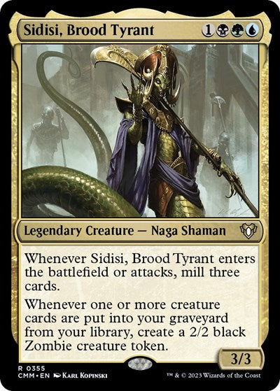 Sidisi Brood Tyrant (CMM) #355 Rare (Lightly Played) Commander Masters Magic: The Gathering: 2023