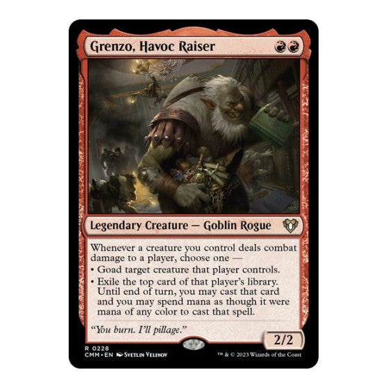 Grenzo, Havoc Raiser (CMM) #228 Rare (Lightly Played) Commander Masters Magic: The Gathering: 2023