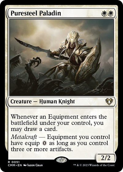 Puresteel Paladin (CMM) #51 Rare Commander Masters Magic: The Gathering: 2023