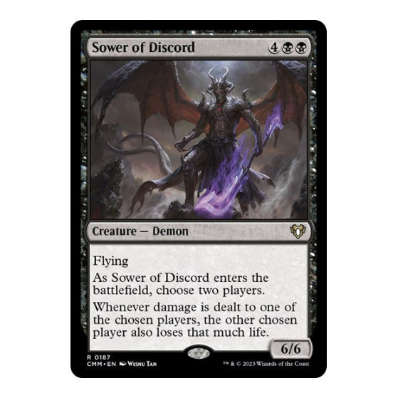 Sower of Discord (CMM) #187 Rare (Lightly Played) Commander Masters Magic: The Gathering: 2023