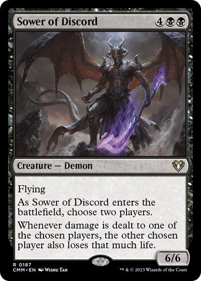 Sower of Discord (CMM) #187 Rare (Lightly Played) Commander Masters Magic: 2023
