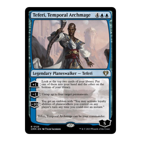 Teferi Temporal Archmage (CMM) #125 Rare (Foil Lightly Played) Commander Masters Magic: The Gathering: 2023