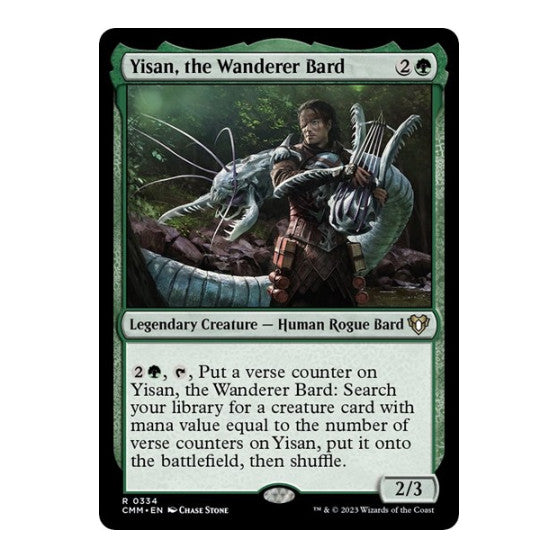 Yisan the Wanderer Bard (CMM) #334 Rare (Near Mint) Commander Masters Magic: The Gathering: 2023