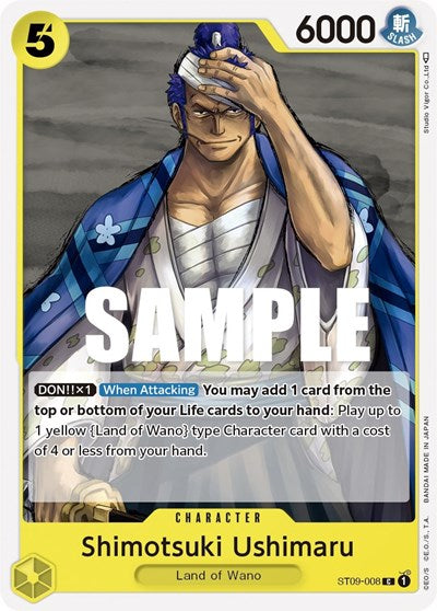 Shimotsuki Ushimaru (ST-09) #ST09-008 Common (Near Mint) Starter Deck 9: Yamato One Piece Card Game: 2023