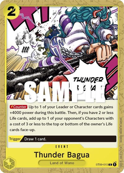 Thunder Bagua (ST-09) #ST09-015 Common (Near Mint) Starter Deck 9: Yamato One Piece Card Game: 2023