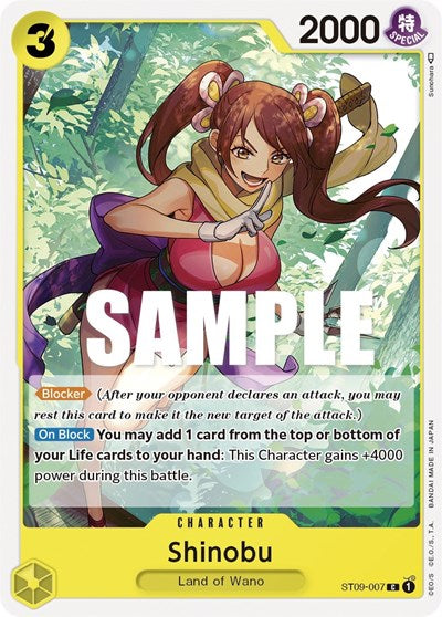 Shinobu (ST-09) #ST09-007 Common (Near Mint) Starter Deck 9: Yamato One Piece Card Game: 2023