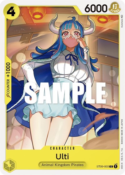 Ulti (ST-09) #ST09-003 Common (Near Mint) Starter Deck 9: Yamato One Piece Card Game: 2023