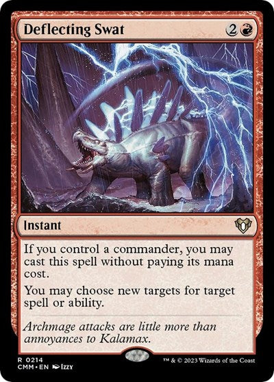Deflecting Swat (CMM) #214 Rare (Near Mint) Commander Masters Magic: The Gathering: 2023