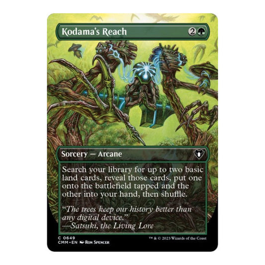 Kodama's Reach (Borderless) (CMM) #649 Common (Lightly Played) Commander Masters Magic: The Gathering: 2023