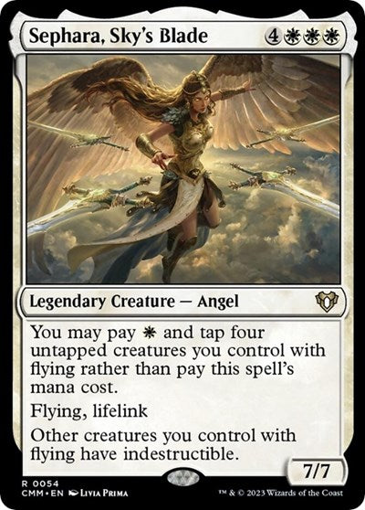 2023 Magic: Commander Masters (CMM) - Sephara Skys Blade (#54, Rare) (, Lightly Played)