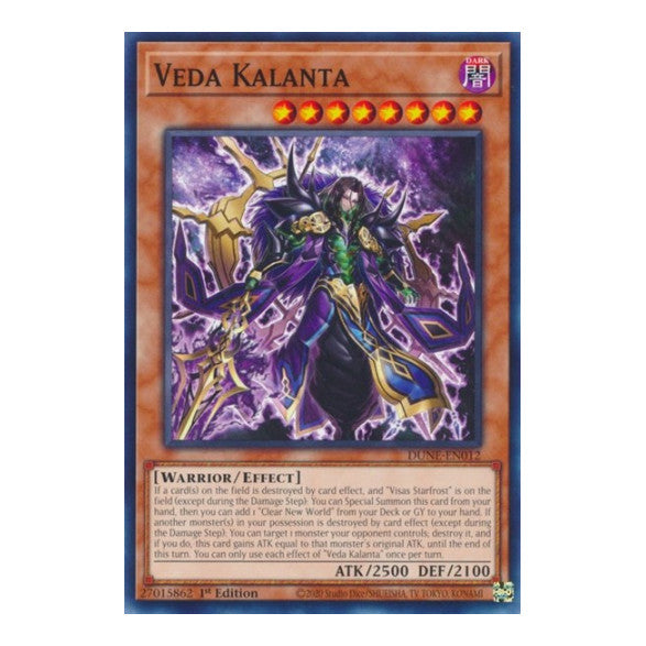 Veda Kalanta (DUNE) #DUNE-EN012 Common (1st Edition Near Mint) Duelist Nexus YuGiOh: 2023