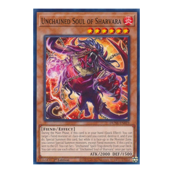 Unchained Soul of Sharvara (DUNE) #DUNE-EN019 Common (1st Edition Near Mint) Duelist Nexus YuGiOh: 2023