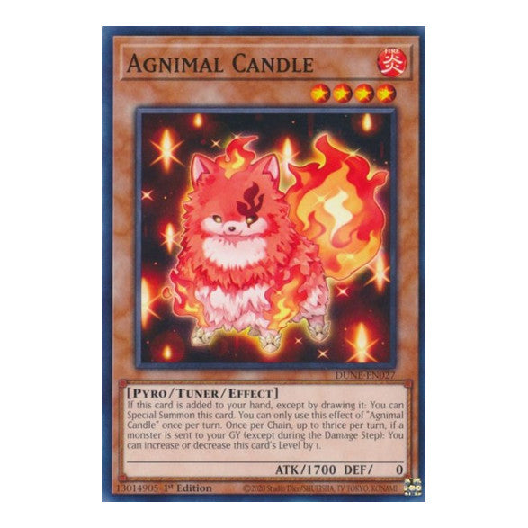 Agnimal Candle (DUNE) #DUNE-EN027 Common (1st Edition Near Mint) Duelist Nexus YuGiOh: 2023