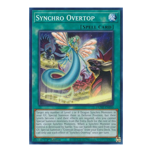 Synchro Overtop (DUNE) #DUNE-EN050 Common (1st Edition Near Mint) Duelist Nexus YuGiOh: 2023