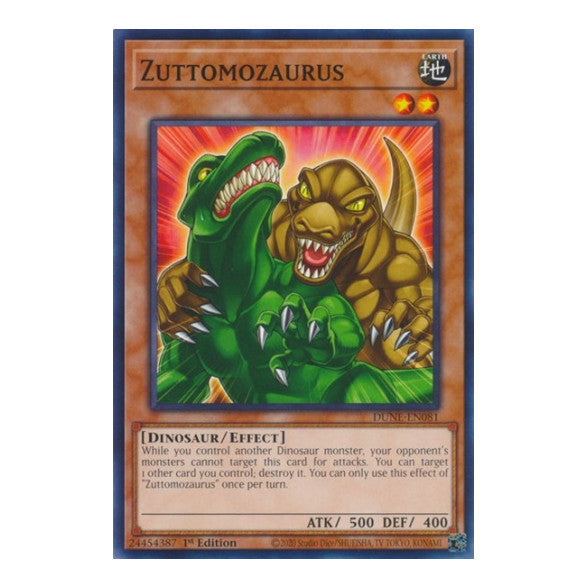 Zuttomozaurus (DUNE) #DUNE-EN081 Common (1st Edition Near Mint) Duelist Nexus YuGiOh: 2023