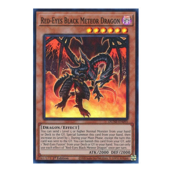 Red-Eyes Black Meteor Dragon (DUNE) #DUNE-EN095 Super Rare (1st Edition Near Mint) Duelist Nexus YuGiOh: 2023
