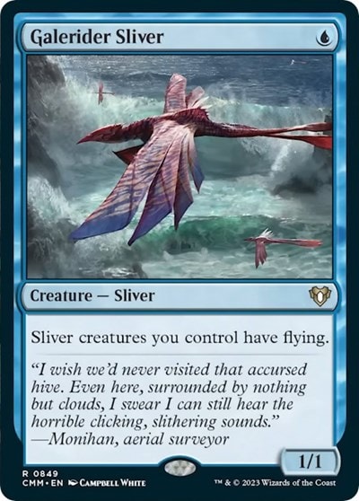 Galerider Sliver (CMM) #849 Rare (Near Mint) Commander Masters Magic: The Gathering: 2023