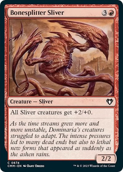 Bonesplitter Sliver (CMM) #874 Common (Lightly Played) Commander Masters Magic: The Gathering: 2023